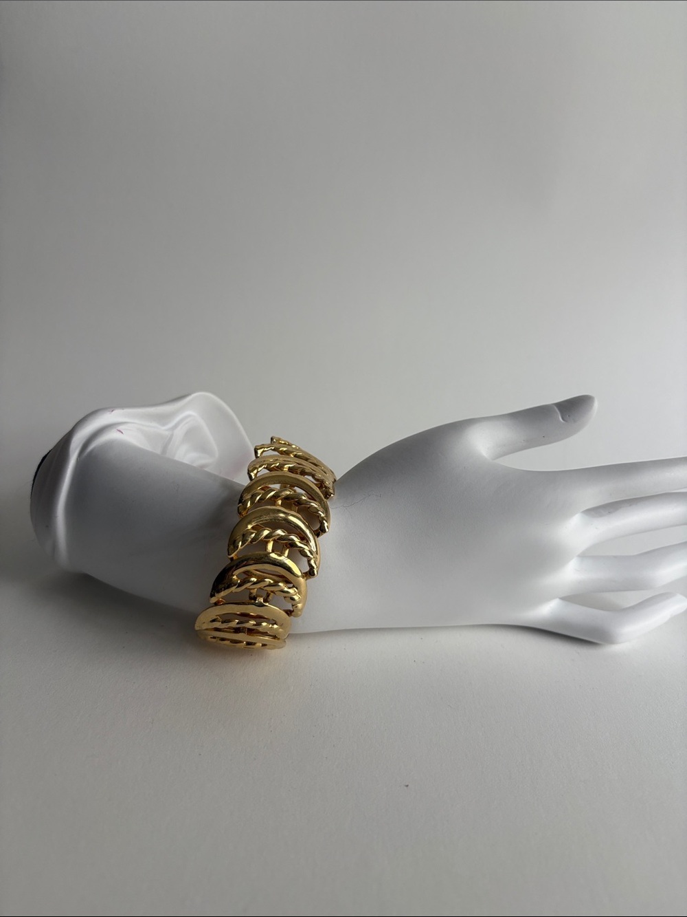Gold Crescent Moon Link Bracelet Statement Chain Women Jewelry - Picture 1 of 4